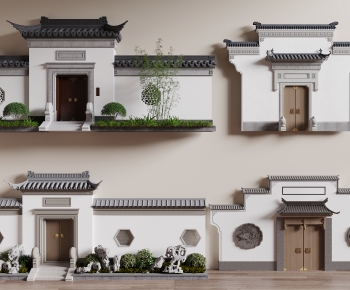 New Chinese Style Facade Element-ID:540906913