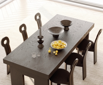 Modern Dining Table And Chairs-ID:718430047