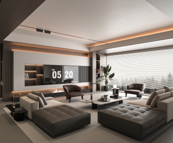 Modern A Living Room-ID:119590864