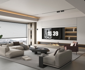 Modern A Living Room-ID:816185952