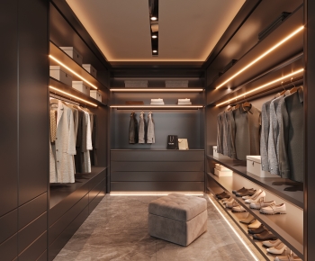 Modern Clothes Storage Area-ID:359759367