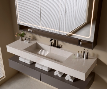 Modern Bathroom Cabinet-ID:123910923