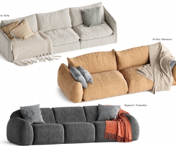 French Style Three-seat Sofa-ID:175515894