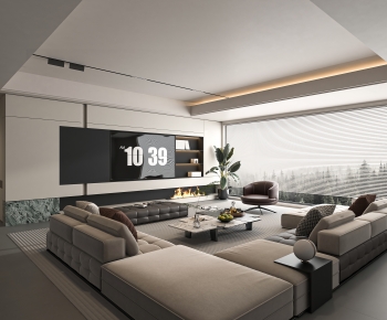 Modern A Living Room-ID:700222026