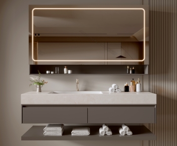 Modern Bathroom Cabinet-ID:597104076