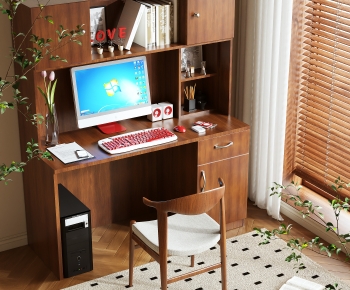 Modern Computer Desk And Chair-ID:205449105