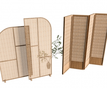 New Chinese Style Wooden Screen Partition-ID:532423024