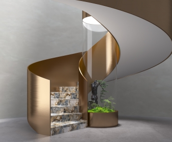 Modern Rotating Staircase-ID:746576071