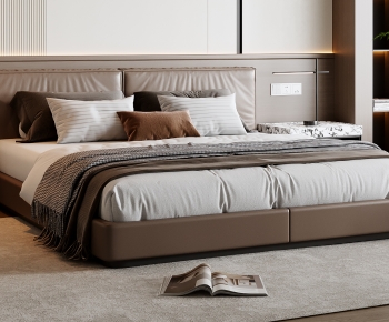 Modern Double Bed-ID:314305074