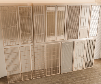 Modern Wooden Screen Partition-ID:898474932