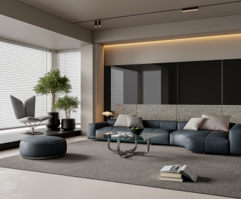 Modern A Living Room-ID:236419929