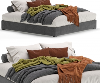 Modern Double Bed-ID:128210075