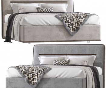 Modern Double Bed-ID:397372968