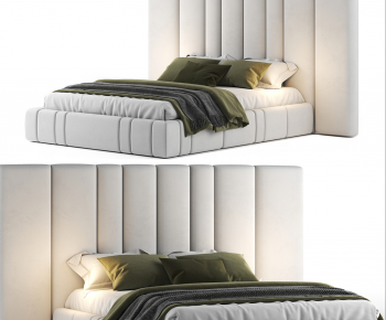 Modern Double Bed-ID:928397891