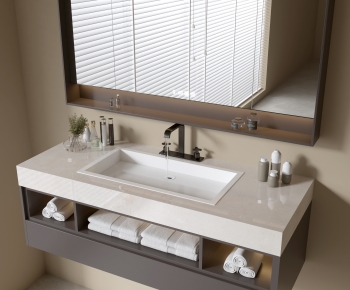 Modern Bathroom Cabinet-ID:457630254