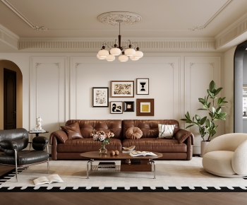 French Style A Living Room-ID:448333021