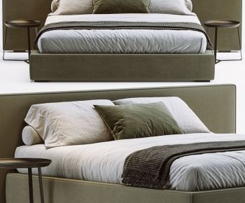 Modern Double Bed-ID:309007881