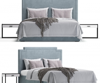 Simple European Style Double Bed-ID:274920949