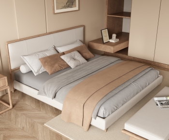 Modern Double Bed-ID:544383052