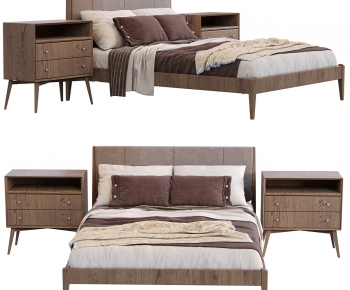 Modern Double Bed-ID:850089077