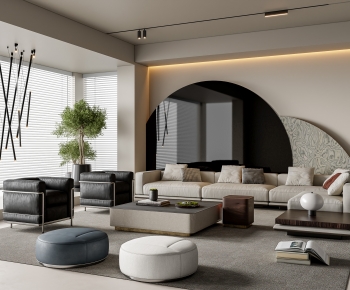 Modern A Living Room-ID:247438912