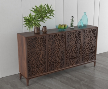 New Chinese Style Side Cabinet-ID:651920087