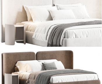 Modern Double Bed-ID:841864116