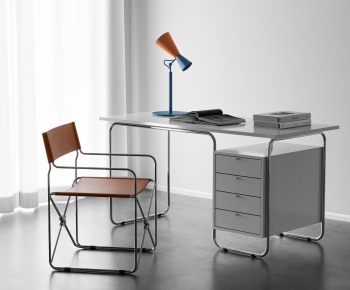 Modern Computer Desk And Chair-ID:186160099