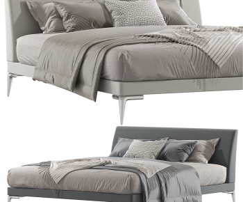 Modern Double Bed-ID:989795921