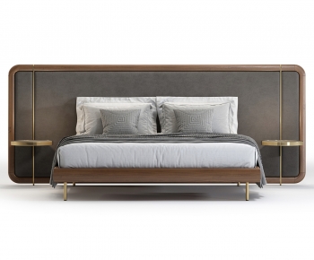 Modern Double Bed-ID:358489046