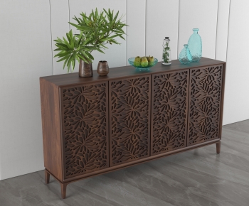 New Chinese Style Side Cabinet-ID:564790964