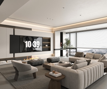 Modern A Living Room-ID:288249972