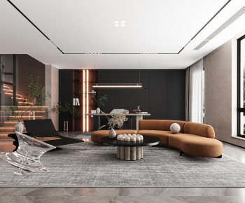 Modern A Living Room-ID:984213118