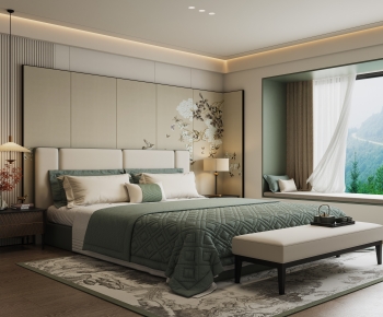 New Chinese Style Bedroom-ID:960957052