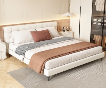 Modern Double Bed-ID:399035934