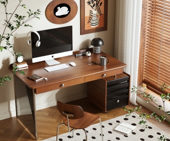 Modern Computer Desk And Chair-ID:585556033