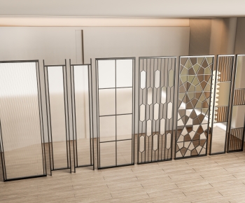 Modern Glass Screen Partition-ID:332091096