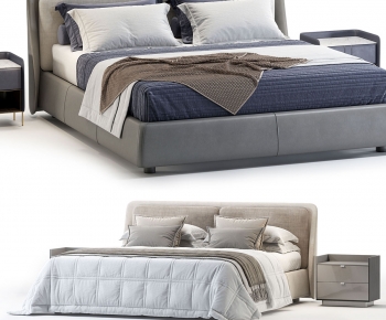 Modern Double Bed-ID:621690888