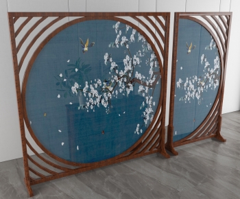 New Chinese Style Wooden Screen Partition-ID:710517881