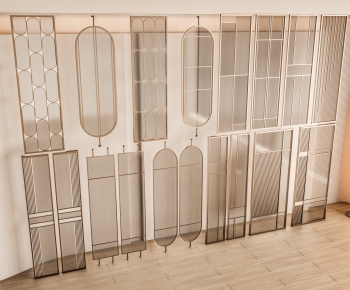 Modern Glass Screen Partition-ID:973406082