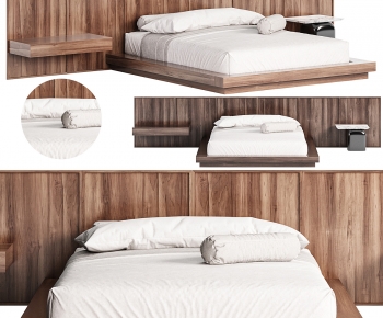 Nordic Style Double Bed-ID:493590859