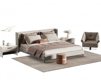 Modern Double Bed-ID:933988095