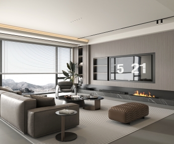 Modern A Living Room-ID:195404054