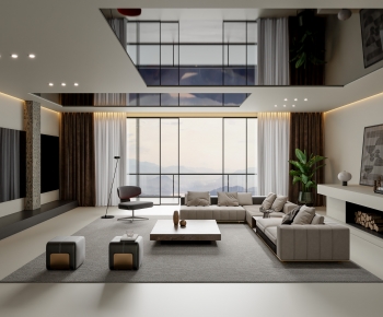 Modern A Living Room-ID:304601918