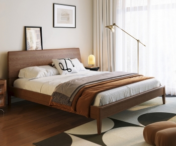 Modern Double Bed-ID:958436019