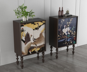 New Chinese Style Side Cabinet-ID:652390961