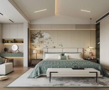 New Chinese Style Bedroom-ID:212944985