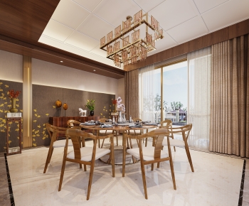 New Chinese Style Dining Room-ID:148890979