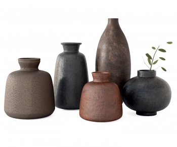 Wabi-sabi Style Clay Pot-ID:840520973