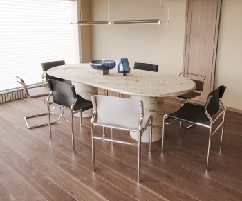 Modern Dining Table And Chairs-ID:391370067